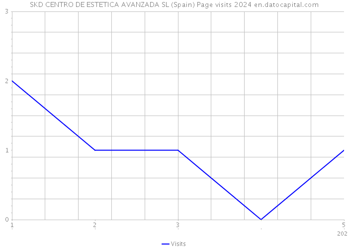 SKD CENTRO DE ESTETICA AVANZADA SL (Spain) Page visits 2024 