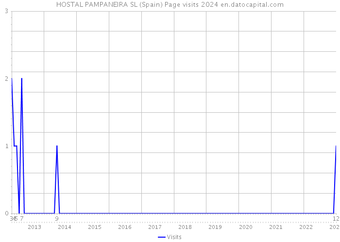 HOSTAL PAMPANEIRA SL (Spain) Page visits 2024 