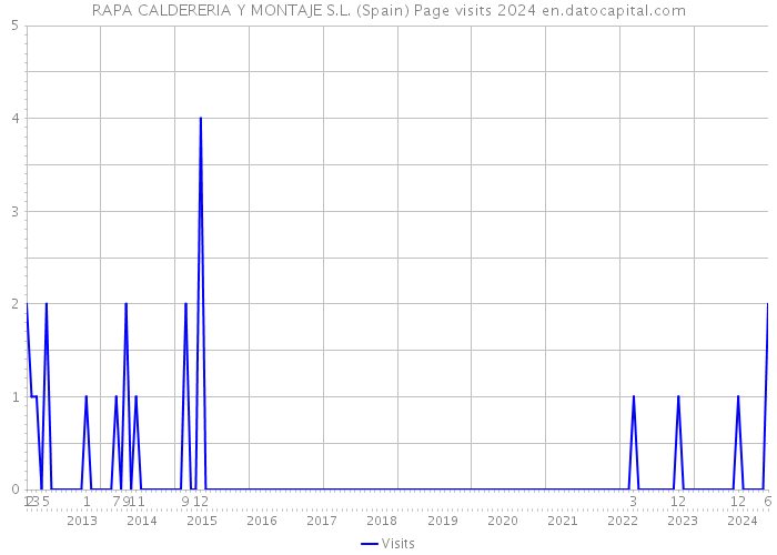 RAPA CALDERERIA Y MONTAJE S.L. (Spain) Page visits 2024 