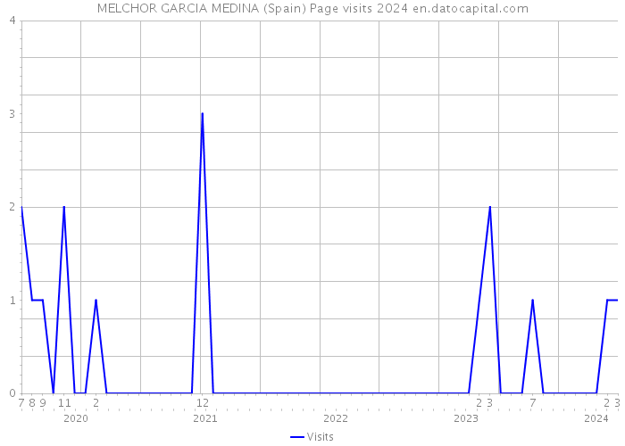 MELCHOR GARCIA MEDINA (Spain) Page visits 2024 