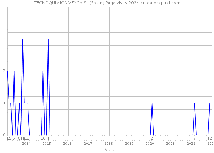 TECNOQUIMICA VEYCA SL (Spain) Page visits 2024 