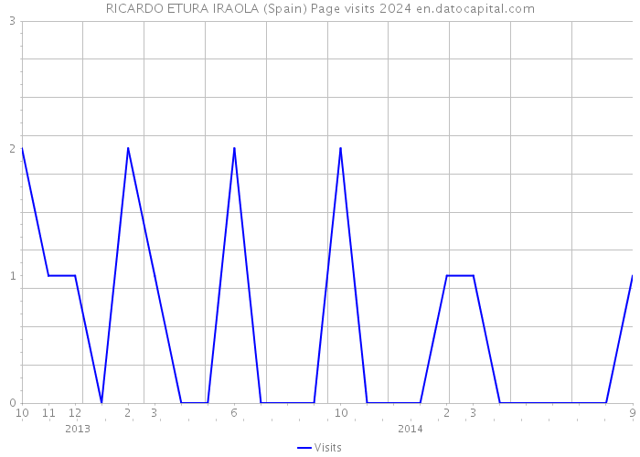 RICARDO ETURA IRAOLA (Spain) Page visits 2024 