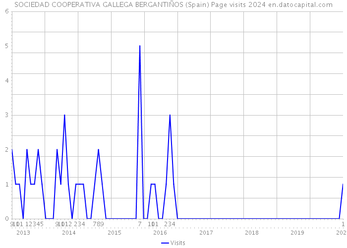 SOCIEDAD COOPERATIVA GALLEGA BERGANTIÑOS (Spain) Page visits 2024 