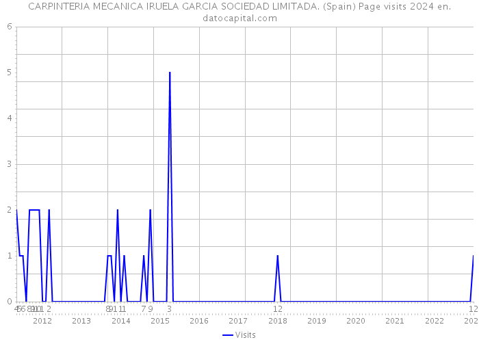 CARPINTERIA MECANICA IRUELA GARCIA SOCIEDAD LIMITADA. (Spain) Page visits 2024 