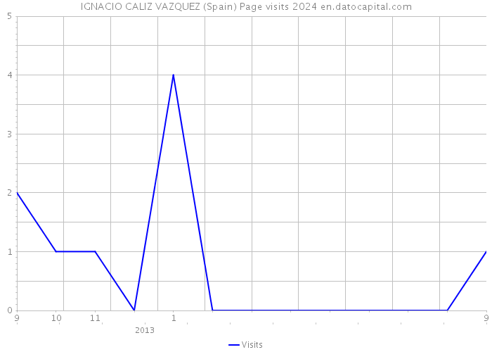 IGNACIO CALIZ VAZQUEZ (Spain) Page visits 2024 