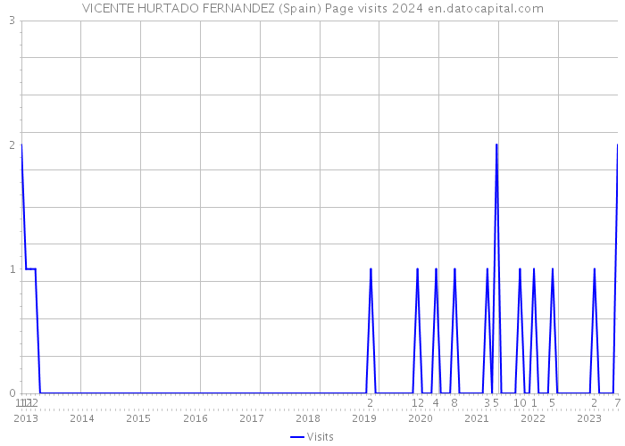 VICENTE HURTADO FERNANDEZ (Spain) Page visits 2024 
