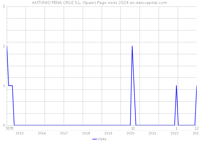 ANTONIO PENA CRUZ S.L. (Spain) Page visits 2024 