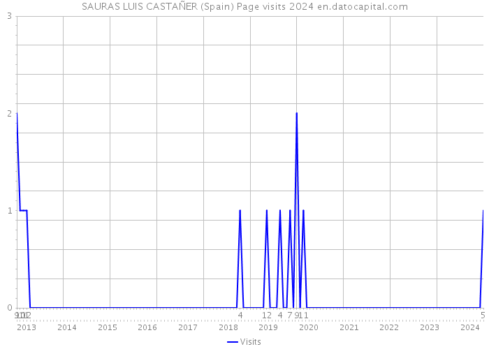 SAURAS LUIS CASTAÑER (Spain) Page visits 2024 