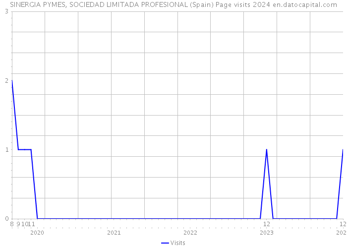 SINERGIA PYMES, SOCIEDAD LIMITADA PROFESIONAL (Spain) Page visits 2024 