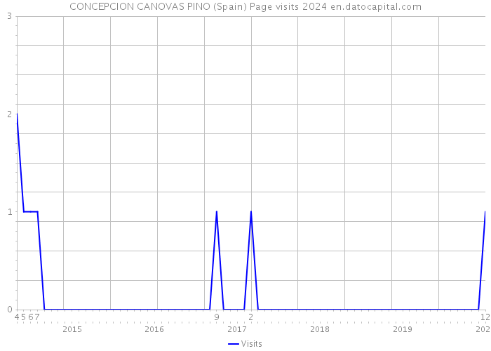 CONCEPCION CANOVAS PINO (Spain) Page visits 2024 