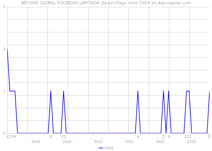 BEYOND GLOBAL SOCIEDAD LIMITADA (Spain) Page visits 2024 