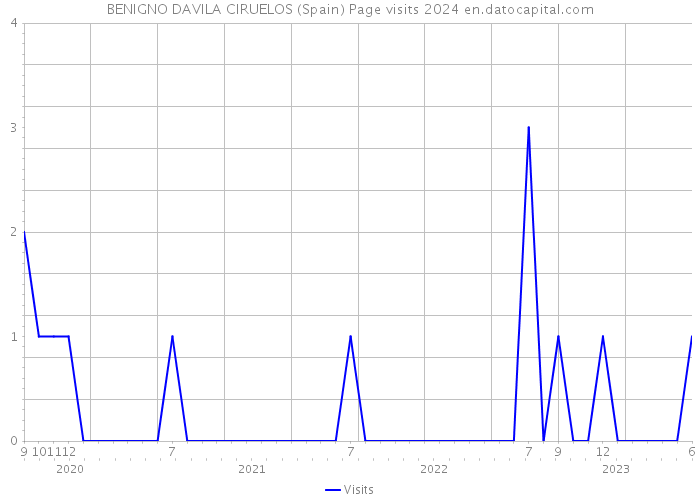 BENIGNO DAVILA CIRUELOS (Spain) Page visits 2024 
