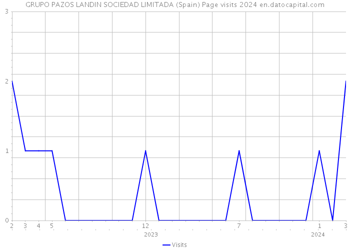 GRUPO PAZOS LANDIN SOCIEDAD LIMITADA (Spain) Page visits 2024 