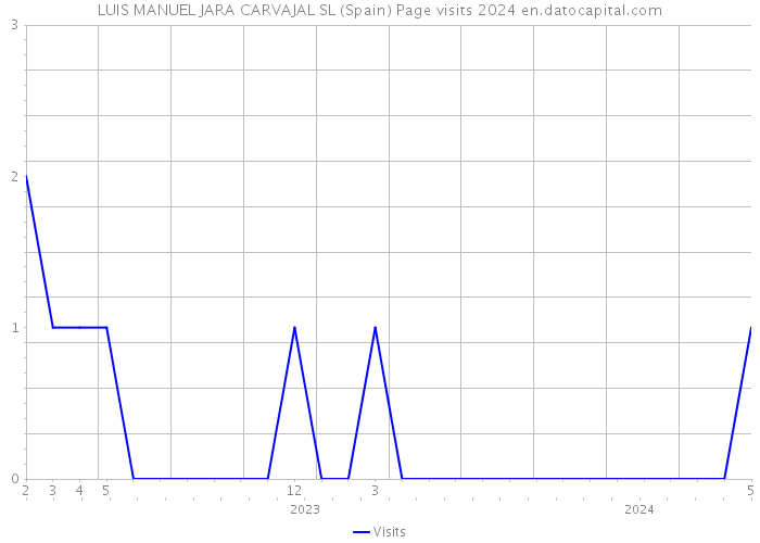 LUIS MANUEL JARA CARVAJAL SL (Spain) Page visits 2024 