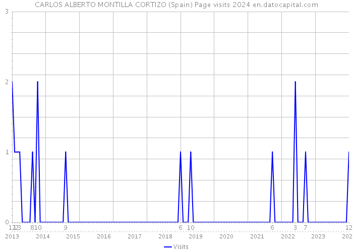 CARLOS ALBERTO MONTILLA CORTIZO (Spain) Page visits 2024 