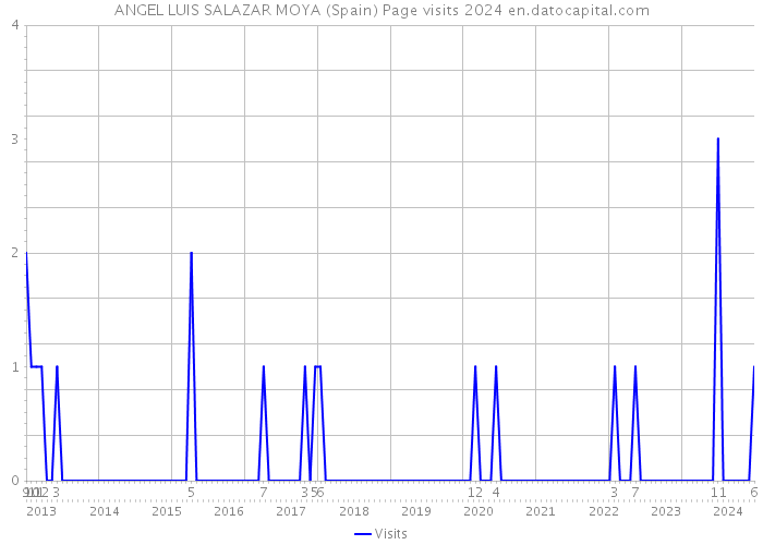 ANGEL LUIS SALAZAR MOYA (Spain) Page visits 2024 