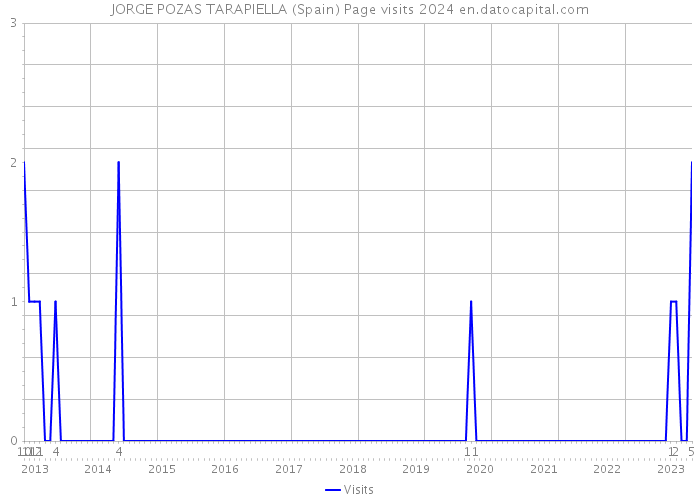 JORGE POZAS TARAPIELLA (Spain) Page visits 2024 