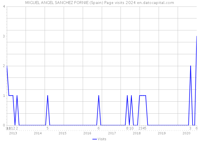 MIGUEL ANGEL SANCHEZ FORNIE (Spain) Page visits 2024 