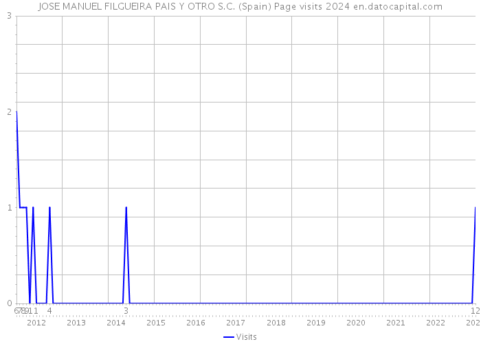 JOSE MANUEL FILGUEIRA PAIS Y OTRO S.C. (Spain) Page visits 2024 