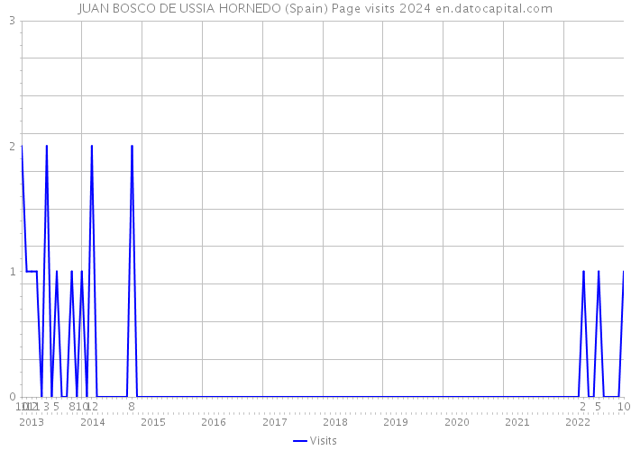 JUAN BOSCO DE USSIA HORNEDO (Spain) Page visits 2024 