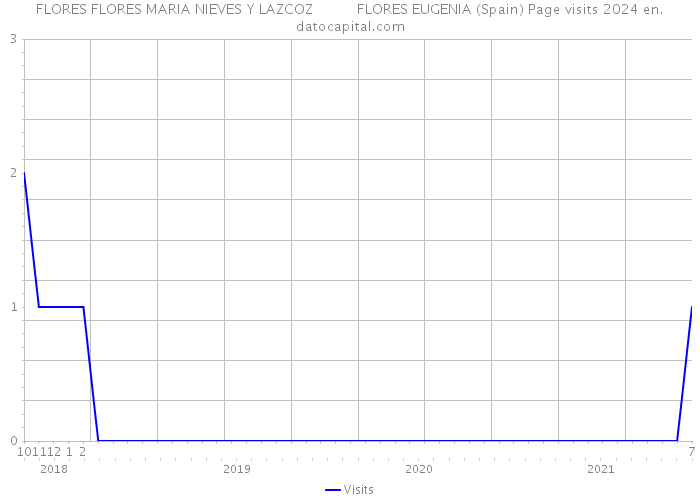 FLORES FLORES MARIA NIEVES Y LAZCOZ FLORES EUGENIA (Spain) Page visits 2024 