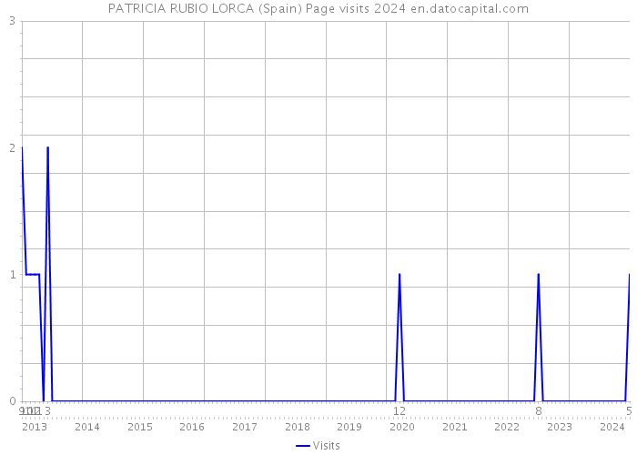 PATRICIA RUBIO LORCA (Spain) Page visits 2024 