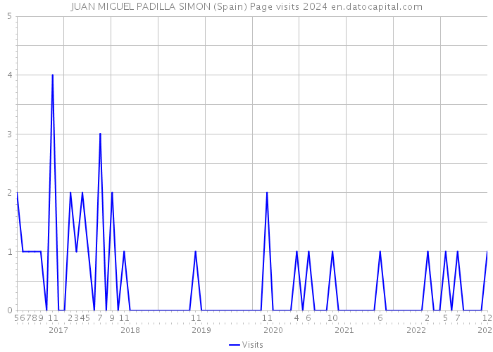 JUAN MIGUEL PADILLA SIMON (Spain) Page visits 2024 
