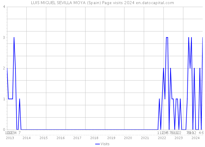 LUIS MIGUEL SEVILLA MOYA (Spain) Page visits 2024 