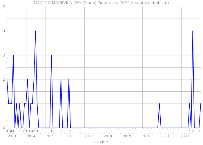 DAVID CIMADEVILA CEA (Spain) Page visits 2024 
