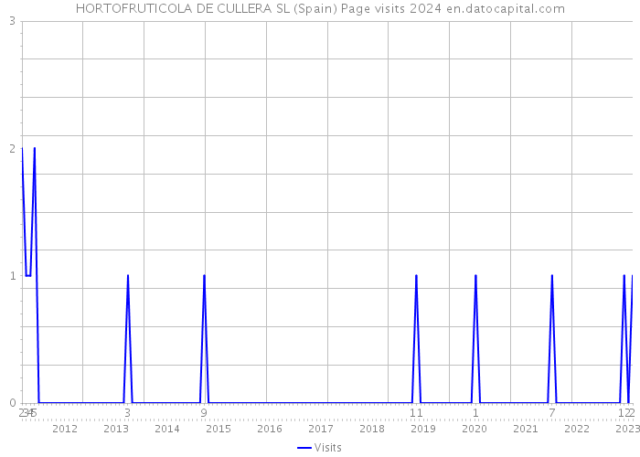 HORTOFRUTICOLA DE CULLERA SL (Spain) Page visits 2024 