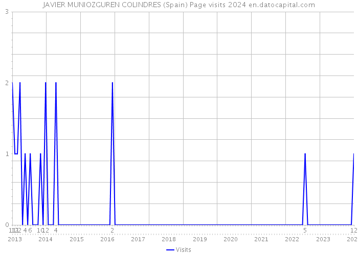 JAVIER MUNIOZGUREN COLINDRES (Spain) Page visits 2024 