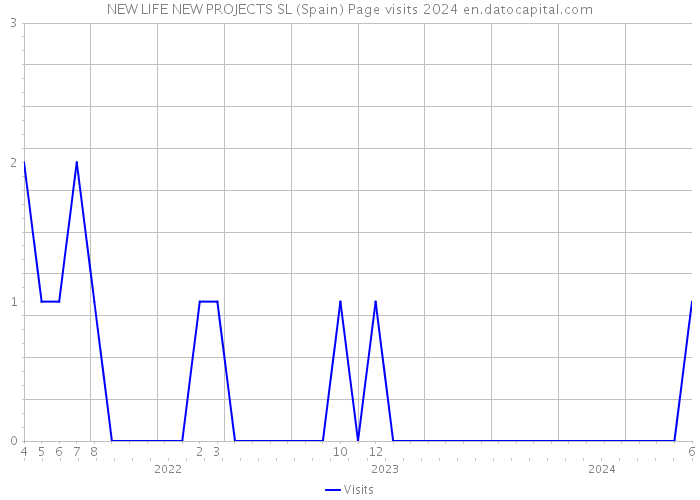 NEW LIFE NEW PROJECTS SL (Spain) Page visits 2024 