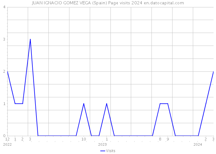 JUAN IGNACIO GOMEZ VEGA (Spain) Page visits 2024 