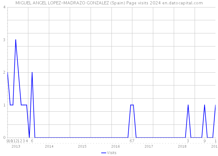 MIGUEL ANGEL LOPEZ-MADRAZO GONZALEZ (Spain) Page visits 2024 