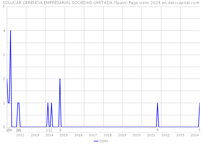 SOLUCAR GERENCIA EMPRESARIAL SOCIEDAD LIMITADA (Spain) Page visits 2024 