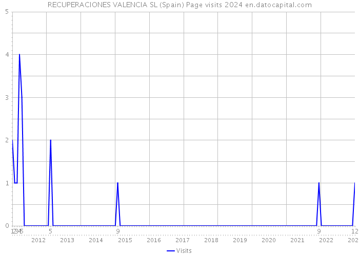 RECUPERACIONES VALENCIA SL (Spain) Page visits 2024 