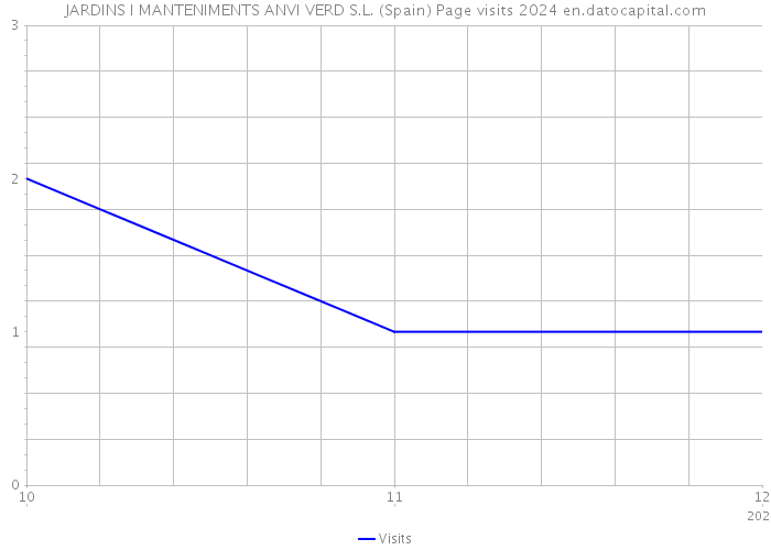 JARDINS I MANTENIMENTS ANVI VERD S.L. (Spain) Page visits 2024 