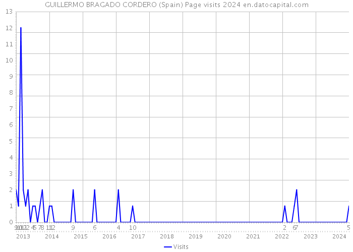 GUILLERMO BRAGADO CORDERO (Spain) Page visits 2024 