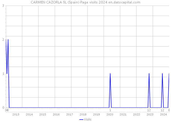 CARMEN CAZORLA SL (Spain) Page visits 2024 