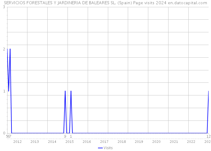 SERVICIOS FORESTALES Y JARDINERIA DE BALEARES SL. (Spain) Page visits 2024 
