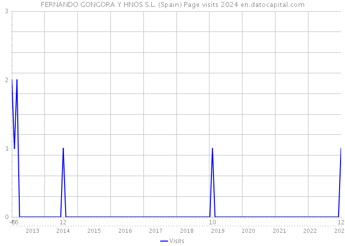 FERNANDO GONGORA Y HNOS S.L. (Spain) Page visits 2024 