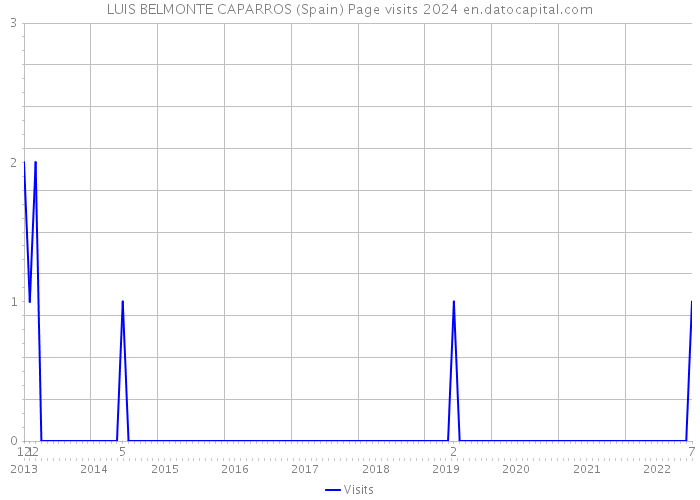 LUIS BELMONTE CAPARROS (Spain) Page visits 2024 