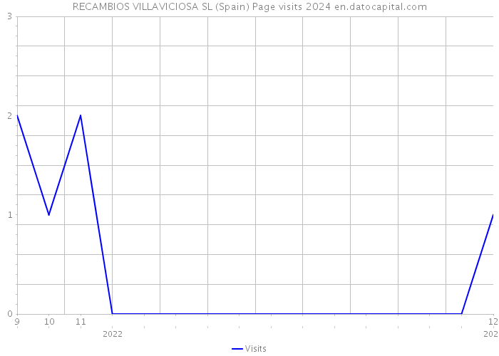 RECAMBIOS VILLAVICIOSA SL (Spain) Page visits 2024 