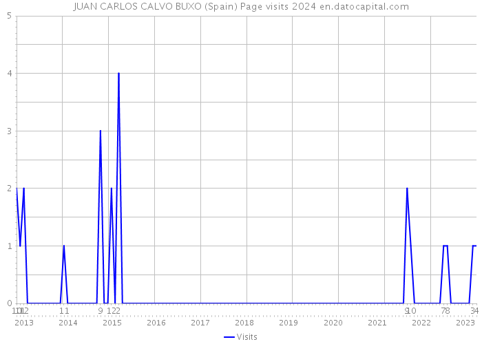 JUAN CARLOS CALVO BUXO (Spain) Page visits 2024 