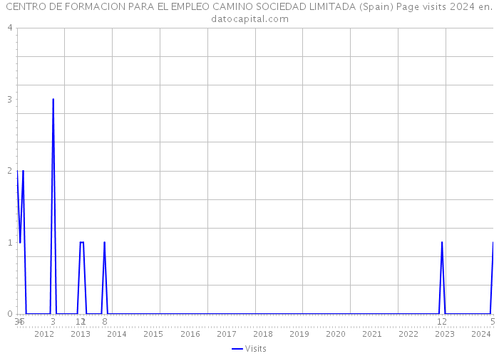 CENTRO DE FORMACION PARA EL EMPLEO CAMINO SOCIEDAD LIMITADA (Spain) Page visits 2024 