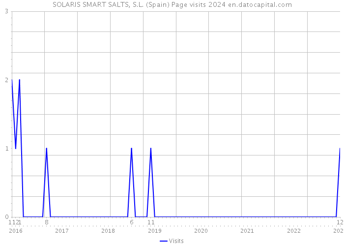 SOLARIS SMART SALTS, S.L. (Spain) Page visits 2024 