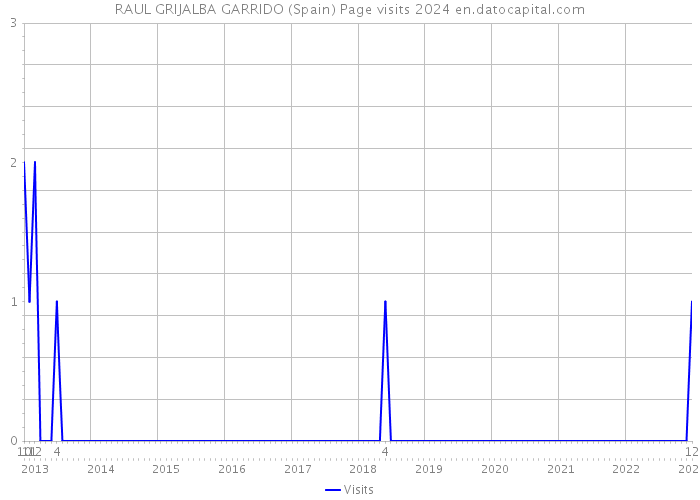RAUL GRIJALBA GARRIDO (Spain) Page visits 2024 