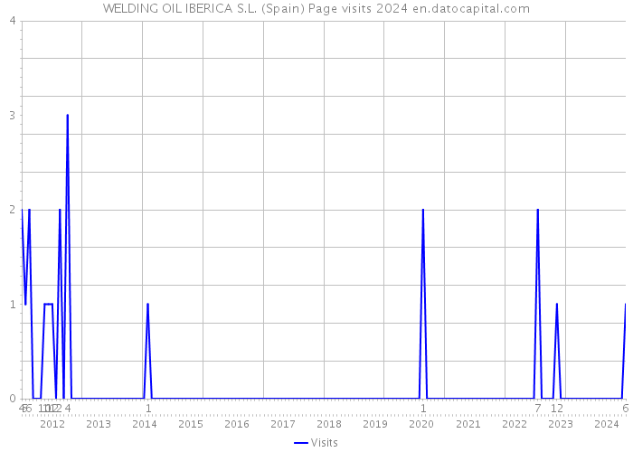 WELDING OIL IBERICA S.L. (Spain) Page visits 2024 