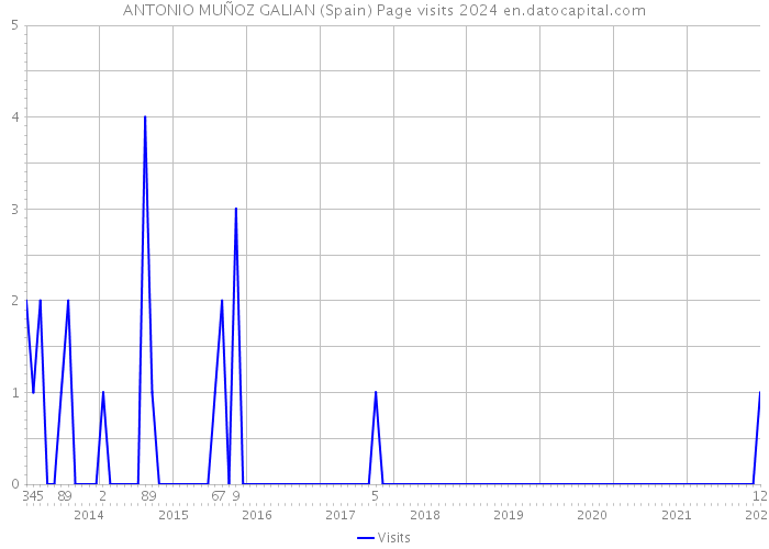 ANTONIO MUÑOZ GALIAN (Spain) Page visits 2024 