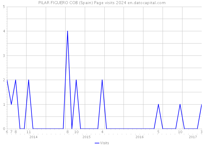 PILAR FIGUERO COB (Spain) Page visits 2024 
